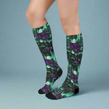 Cyber Anime Over - The - Calf Socks