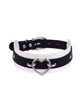 Dark Aero Collar Necklace with Two - Tone Heart - Frutiger Ego Jewelry - In Control Clothing