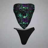 Dark Cyberpunk Anime Two Piece Bikini Swimwear