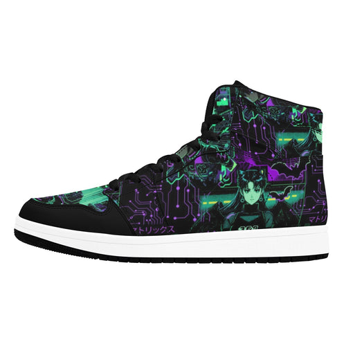 Cybercore Anime Men's High Top Sneakers
