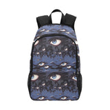 Weirdcore Lurking Eyes Print Backpack