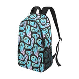 Cartoon Fabric Backpack with Side Mesh Pockets