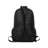 Japanese Demon Mask Backpack - Neon Green Edition