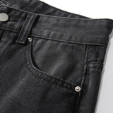 Essential High - Waist Black Ripped Jeans - Streetwear Denim - In Control Clothing