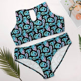 Plus Size Rave Festival Two-piece Swimsuit