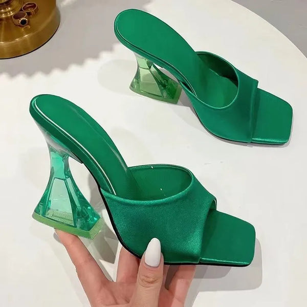 Open Toe Block Heels Sandals