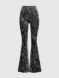 Fairy Grunge Mushroom Flare Pants - In Control Clothing