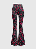 Fairy Grunge Mushroom Flare Pants - In Control Clothing