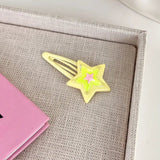 Fairy Kei Sweet Star Hair Clips - Colorful and Cute Hair Decoration Accessories - In Control Clothing
