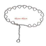 Fashion Heart Shaped Metal Waist Chain Belt - In Control Clothing