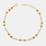 Freshwater Pearl Titanium Steel Necklace - In Control Clothing