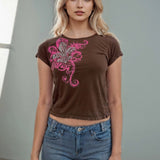Frutiger Metro Womens Crop Tees - In Control Clothing