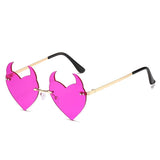 Goth Fashion Rimless Sunglass - In Control Clothing