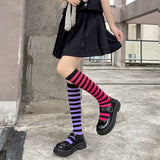 Gothic Emo Long Socks - In Control Clothing