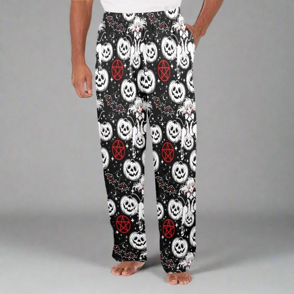 Gothic Halloween Anime Men's Pajama Trousers with Pockets