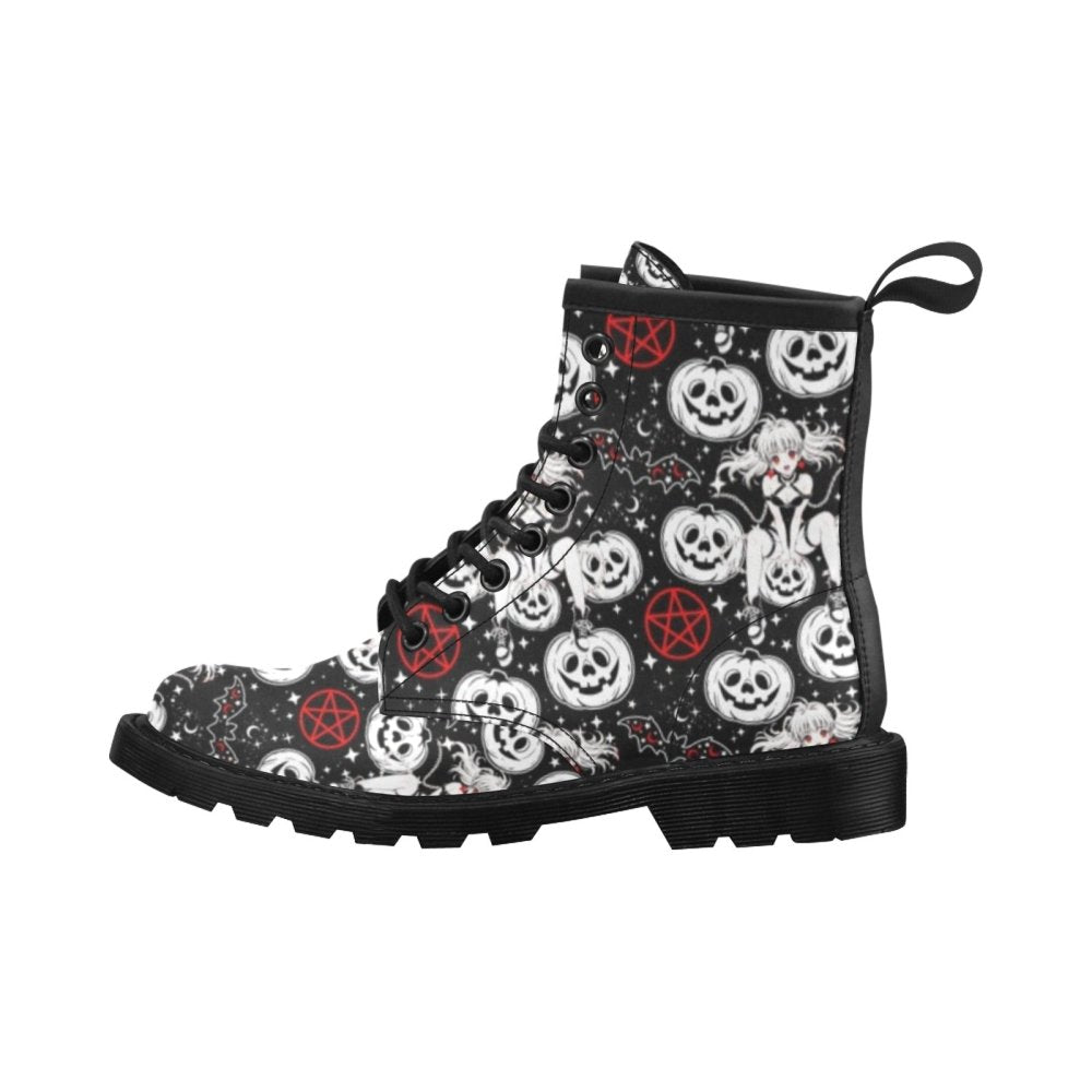 Gothic Halloween Anime Women's PU Leather Boots