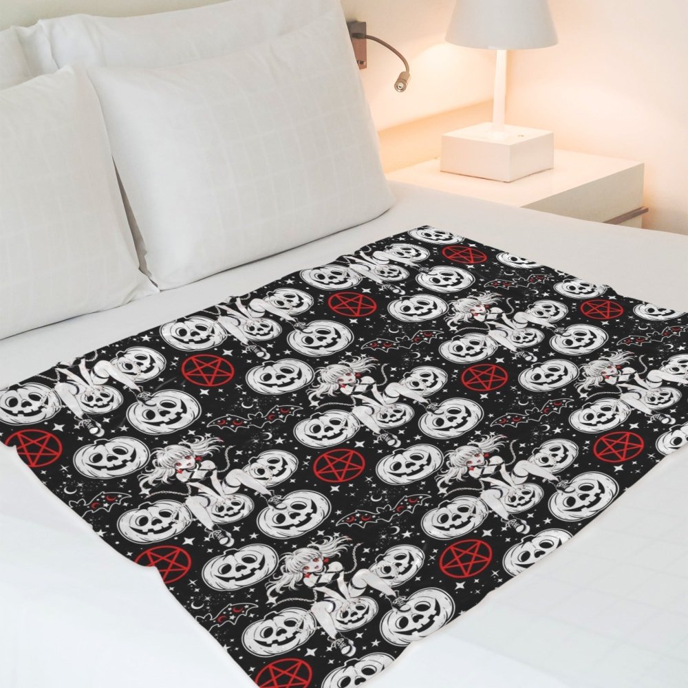 Gothic Halloween Fleece Blanket 50"x40"