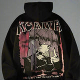 Gothic Streetwear Anime Sweatshirt - Anime Hoodie - In Control Clothing