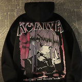 Gothic Streetwear Anime Sweatshirt - Anime Hoodie - In Control Clothing