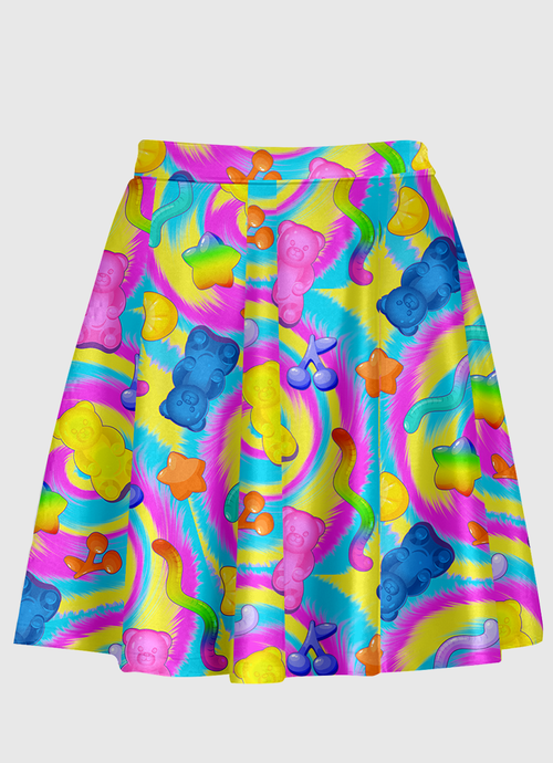 Gummy Bear Colorful Circle Skirt