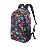 halloween Fabric Backpack with Side Mesh Pockets (Model 1659)