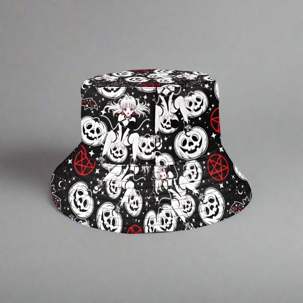 Halloween Gothic Anime Bucket Hat