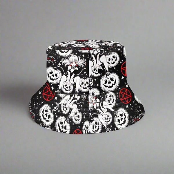 Halloween Gothic Anime Bucket Hat