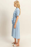 HYFVE Button Front Belted Safari Midi Dress