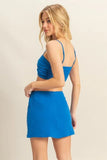 HYFVE Ruched Bra Top and Mini Skirt Set