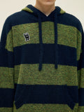 Kangaroo Stripes Hooded Casual Loose Pullover - In Control Clothing