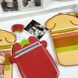 Kawaii Animal Photo Card Holder | Tomato Cat and Hamburger Dog Design - In Control Clothing