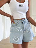 Kawaii Denim Shorts - In Control Clothing