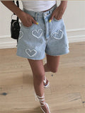 Kawaii Denim Shorts - In Control Clothing