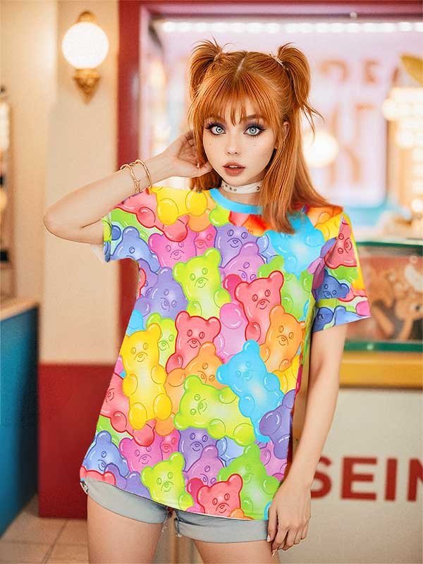 Kawaii Gummy Bear T-Shirt - In Control Clothing
