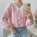 Kawaii Pastel Cardigan Sweater - In Control Clothing