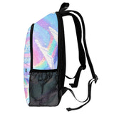 Kawaii Pixel Pastel Backpack with Retro Heart Design