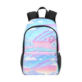 Kawaii Pixel Pastel Backpack with Retro Heart Design