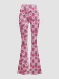 Kawaii Plus Size Strawberry Flare Pants - In Control Clothing