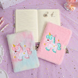 Kawaii Unicorn Lockable Diary | Plush Cartoon Notebook - In Control Clothing