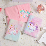 Kawaii Unicorn Lockable Diary | Plush Cartoon Notebook - In Control Clothing