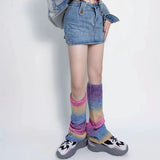Kawaii Y2K Wide Leg Gradient Color leg warmer Socks - In Control Clothing