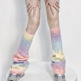 Kawaii Y2K Wide Leg Gradient Color leg warmer Socks - In Control Clothing