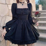 Long Sleeve Kawaii Dress - In Control Clothing