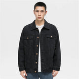 Men's Casual Black Denim Jacket - In Control Clothing