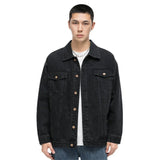 Men's Casual Black Denim Jacket - In Control Clothing