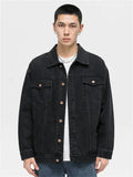 Men's Casual Black Denim Jacket - In Control Clothing