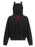Men's Devil Horn Zip - Up Hoodie