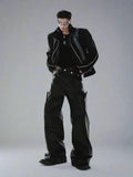 Men’s Frutiger Ego Wide Leg PU Leather Pants - In Control Clothing
