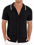 Men's Full Size Button Down Short Sleeve Shirt Plus Size