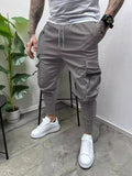 Men's Full Size Drawstring Pants with Pockets Plus Size